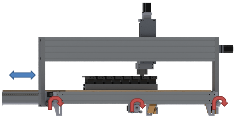 Meccanismo a doppia vite del pantografo CNC per legno plastica alluminio ottone CNIKA 100